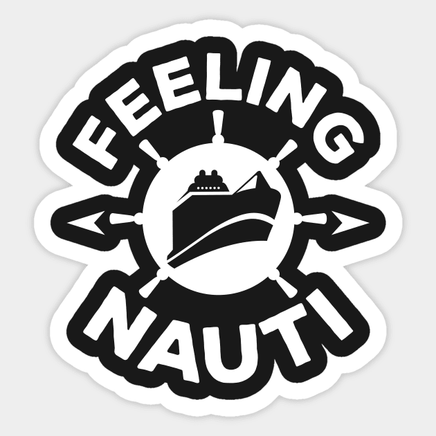 Feeling Nauti Boat Sticker by ThirdEyeAerial